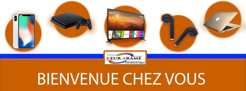Banniere Keur Arame Informatique Leader dans la distribution d'appareils électronique au Sénégal