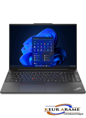 Lenovo Thinkpad E16 - 13eme GEN - 256 Go - 16 Go - Core i7 - Keur Arame Informatique - leader dans la distribution d'appareils électronique, informatique et électroménager au Sénégal et en Afrique de l'Ouest