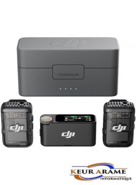 DJI Mic 2 - Audio prode poche - Keur Arame Informatique - leader dans la distribution d'appareils électronique, informatique et électroménager au Sénégal et en Afrique de l'Ouest