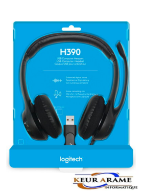 Casque USB Logitech H390 avec micro anti-bruit – Image 2
