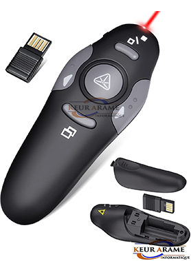 Présentateur sans fil avec pointeur laser