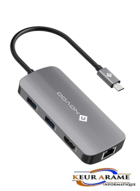 NOVOO Hub USB C 7 en 1 Adaptateur