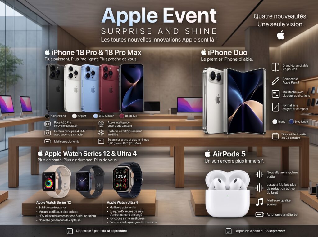 Apple Event « Surprise and Shine » : Découvrez la Nouvelle Révolution Apple ! - Keur Arame Informatique Leader dans la distribution d'appareils électroniques au Sénégal et en Afrique de l'Ouest